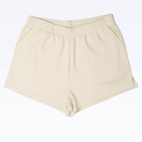COCOBURRY Women’s Jogging Athletic Soft Shorts Comfy Ivory BRAND NEW Size Medium - Picture 1 of 6